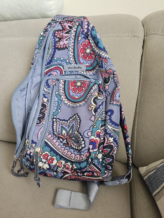 Vera Bradley Lighten Up Sling Backpack in the vibrant Kona Paisley main image 11